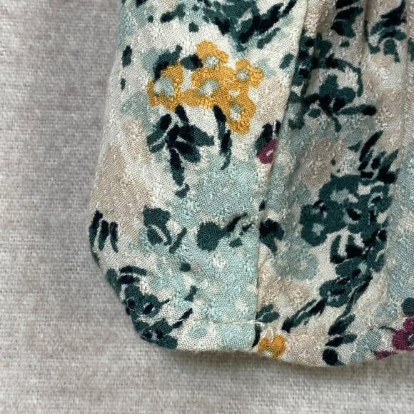 Falls Creek Womens Popover Top Size 2X Textured 3/4 Sleeve Vneck Office Career - Picture 2 of 9